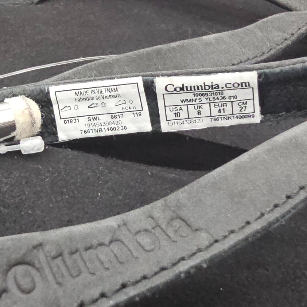 Columbia Pipersville Flep Flop Shoes womens 10 black post toe NEW - Picture 5 of 12